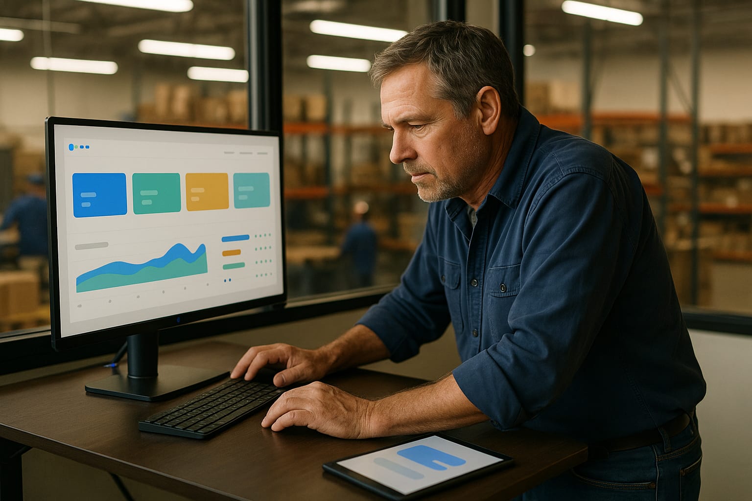 Owner-led business reviewing Sales Engage AI Employee operating system across calls, quotes, bookings, payments, and follow-up